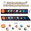 Wooden Puzzles for Toddlers Space Puzzle for Solar System Educational Preschool Learning Puzzle Montessori Early Activities for Kids