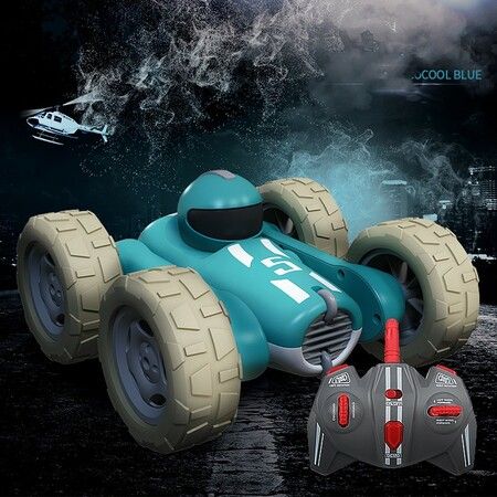 RC Cars Stunt car Remote Control Car Double Sided 360° Flips Rotating Outdoor car Toy Birthday Gift for Boys and Girls Ages 6-14?Blue?