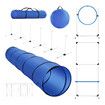 7PCS Dog Agility Equipment Obstacle Course Pet Training High Tire Hurdle Jump Exercise Supplies Sports Tunnel Weave Pole Pause Box with Bags