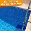 Swimming Pool Ladder Mat - Protective Pool Ladder Pad Step Mat with Non-Slip Texture 88x22cm