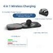 4 IN 1 Wireless Magnetic Charging Station Mag-Safe Charger Compatible for iPhone 14/13/12/11 Pad Compatible for Apple Watch Ultra