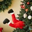 Santa Claus Leg Home Decoration Ornaments Prosthetic Window Man Party Garden Decoration