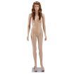 Female Mannequin Full Body With Long Wig Manikin Torso Display Stand Dress Form 175CM Adjustable Detachable Skin Tone