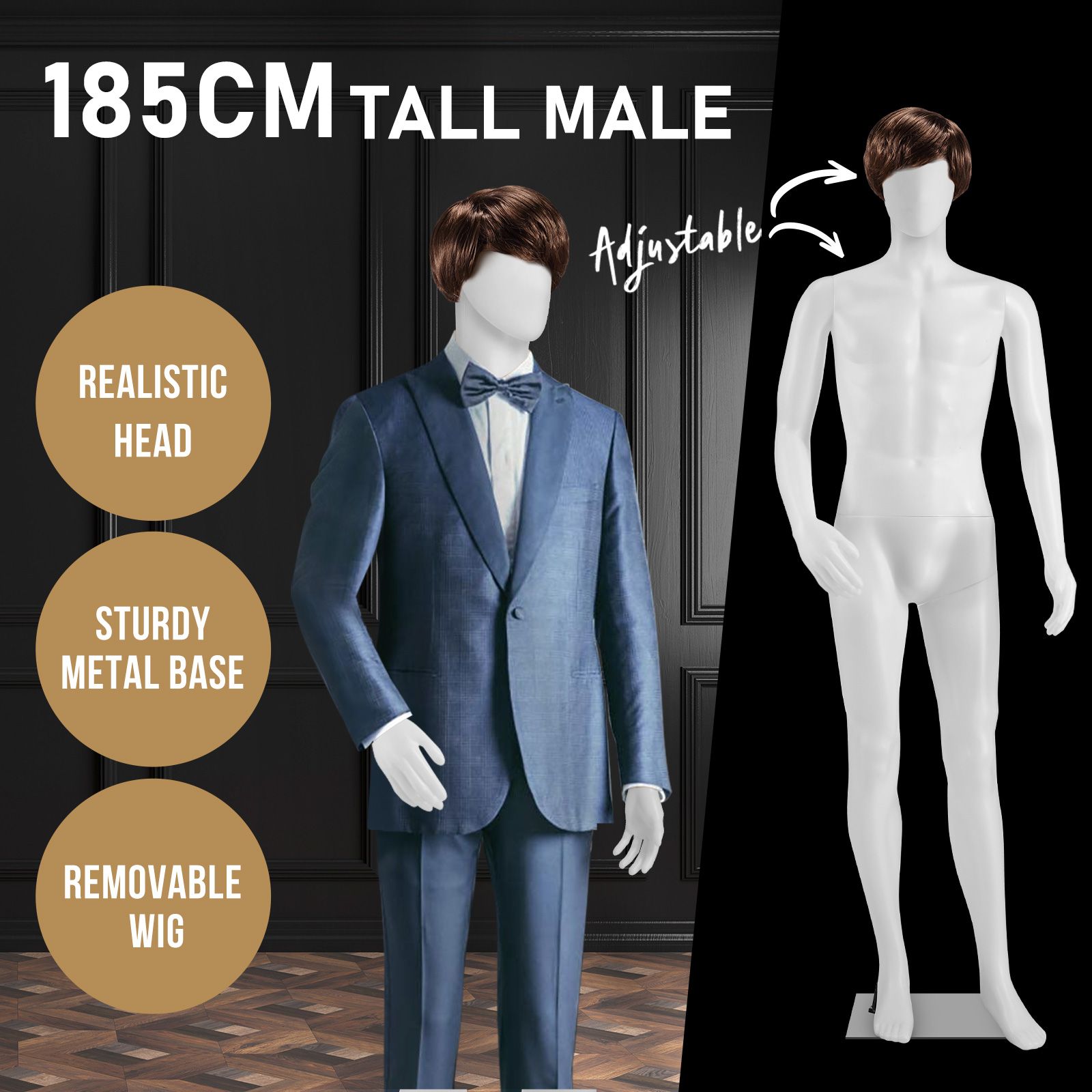 Child Mannequin Display - 43.3 Inch Adjustable Full Body Dress Form For Kids Clothing