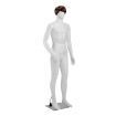 Male Mannequin 185CM Full Body With Wig Manikin Display Stand Dress Form Adjustable Detachable White