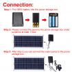 50W DC12V Solar Panel Water Pump Kit Silicone Plastic Solar Pond Pump for Garden