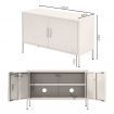 ArtissIn Buffet Sideboard Metal Cabinet - BASE White