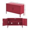 Artiss Buffet Sideboard Metal Cabinet - BASE Pink