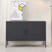 Artiss Buffet Sideboard Metal Cabinet - BASE Charcoal