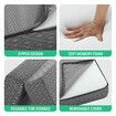 Folding Foam Mattress Trifold Sofa Bed Camping Floor Portable Sleeping Mat Extra Thick Cushion Removable Cover Cot Size