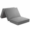 Folding Foam Mattress Trifold Sofa Bed Camping Floor Portable Sleeping Mat Extra Thick Cushion Removable Cover Cot Size