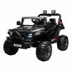 Electric Ride On Car Vehicle Off Road Toy Jeep Truck for Kids Children with Parental Remote Control MP3 Flashing Lights Dual Openable Door 2.4G