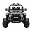 Electric Ride On Car Vehicle Off Road Toy Jeep Truck for Kids Children with Parental Remote Control MP3 Flashing Lights Dual Openable Door 2.4G