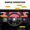 Electric Ride On Car Vehicle Toy Off Road Remote Control Jeep Truck for Kids Children 2.4G MP3 Flashing Lights Dual Openable Door