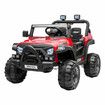 Electric Ride On Car Vehicle Toy Off Road Remote Control Jeep Truck for Kids Children 2.4G MP3 Flashing Lights Dual Openable Door