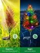 Christmas Decoration Outdoor Solar Tree Lights,Outdoor Lights Waterproof IP67,Auto On/Off Solar Pathway Stakes Pine Lights for Patio, Garden, Yard, Lawn, Cemetery Xmas Decor (2 Pack)