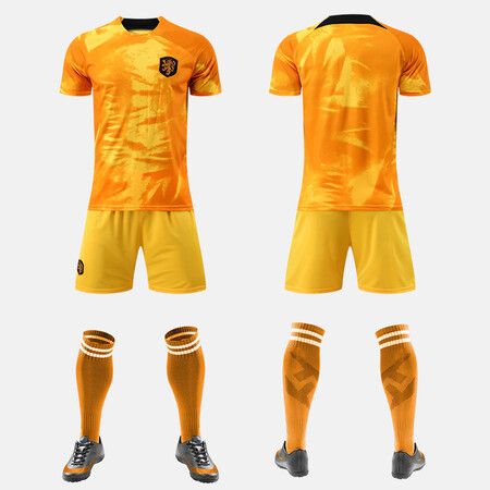 Size 2XL Netherlands World Cup Sport Host Stadium Fans Supporter National Team Soccer Footaball Short sleeves T Shirt Trousers Socks