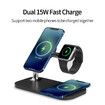 Magsafe 3-in-1 Wireless Charger Compatible with iPhone/iWatch Headphone Wireless Charging Dual 15W Quick Charge