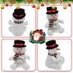 Christmas Reindeer Interactive Singing Animation Plush Animal Music Electric Stuffed Toy with Ball Children Gift (Snowman)