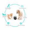 Treat Dispensing Dog Toy Tumbler Dog Cat Food Dispenser Feeder Ball Toys Interactive Chase Toys for Pets(Black)