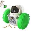 Treat Interactive Dog Toys Dog Treat Puzzle Dispensing Dog Toys Puppy Slow Feeder Toys for Small and Medium Dogs(Green)