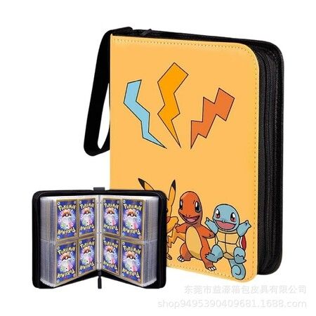 400 Cards Case Binder Pokemon Card TCG Game Cards PU leather Collection Holder Pocket Folder Gift For Kids