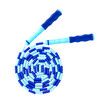 Soft Beaded Jump Rope Adjustable Tangle Keeping Fit, Training, Workout and Weight loss Blue