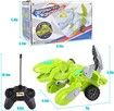 Transforming Dinosaur Toys, Remote Control Transforming Dinosaur Car Toy, Green