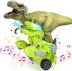 Transforming Dinosaur Toys, Remote Control Transforming Dinosaur Car Toy, Green