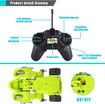Transforming Dinosaur Toys, Remote Control Transforming Dinosaur Car Toy, Green