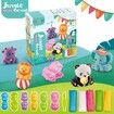 Color Dough Toys Jungle Carnival with Color Dough Set Creations Tools for Kid with Animals