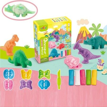 Dinosaur World Modeling Dough Set for  3, 4, 5 Year Olds, Boys and Girls