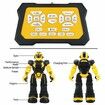 RC Robots Intellectual Gesture Sensor Programmable Toys with Infrared Controller  Kits for Kids Age 6+(Yellow)