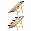 Dog Ramp Pet Stairs 4 Steps for Bed Car Couch Sofa Puppy Cat Ladder Folding Portable 2 in 1 Indoor Outdoor Wood Fabric