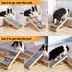 Dog Pet Ramp Stair 3 Steps for Bed Car Couch Sofa Puppy Cat Ladder Folding 4 Height Adjustable Portable 2 in 1 Indoor Outdoor 