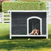 Large Dog House Kennel Cat Pet Puppy Crate Box Home Shelter Wood Outdoor Cabin Cage Weatherproof Lift up Asphalt Roof