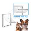 Pet Dog Cat Door Flap Large 2-Way Locking Safe Brushy Security Wall Metal Slide-in Lockable Panel