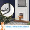 Pet Dog Cat Door Flap Large 2-Way Locking Safe Brushy Security Wall Metal Slide-in Lockable Panel