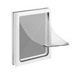 Pet Dog Cat Door Flap Large 2-Way Locking Safe Brushy Security Wall Metal Slide-in Lockable Panel