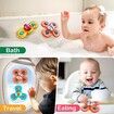 Suction Cup Spinning Top Toy Table Sucker Spinning Baby Bath Toy Rotation for Baby Dining Table Bathing Travelling Frisbee Toy