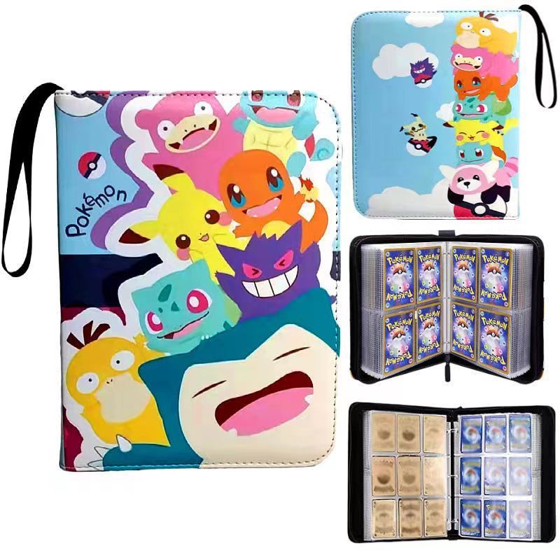 900 Cards Case Binder Pokemon Card TCG Game Cards PU leather Collection Holder Pocket Folder Gift For Kids