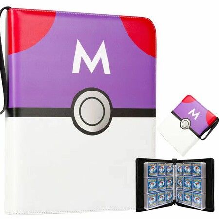 900 Cards Case Binder Pokemon Card TCG Game Cards PU leather Collection Holder Pocket Folder Gift For Kids
