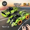 STEM Building Blocks Remote Control Racer Snap Together Engineering Racecar Gift for Kids Age 6+