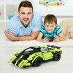 STEM Building Blocks Remote Control Racer Snap Together Engineering Racecar Gift for Kids Age 6+