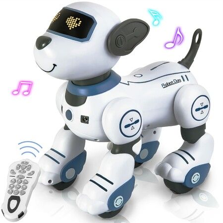 Walking Dancing Robot Dog Electronic Remote Control Dachshund Puppy Toys, As Shown