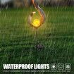 Solar Outdoor Lawn Light Lamp Torches Waterproof Solar Powered LED Landscape Torch Lights Decorative for Garden Yard