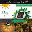 2 Pack Outdoor Solar Hanging Lantern 48 LED Lights Pineapple Solar Lights for Garden Yard Tabletop Decoration (1 Pack,Warm White)