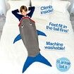 Shark Blanket Tail Super Soft and Cozy  Fleece Blanket Machine Washable Wearable FOR HEIGHT 100-150CM SizeS