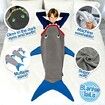 Shark Blanket Tail Super Soft and Cozy  Fleece Blanket Machine Washable Wearable FOR HEIGHT 100-150CM SizeS