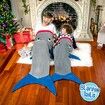 Shark Blanket Tail Super Soft and Cozy  Fleece Blanket Machine Washable Wearable FOR HEIGHT 100-150CM SizeS